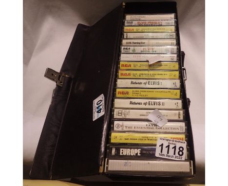 Elvis Presley: fourteen cassettes with two further cassettes. P&amp;P Group 3 (£25+VAT for the first lot and £5+VAT for subse