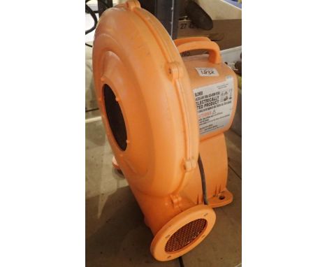 Air blower for bouncy castle, 40 x 20 cm. Not available for in-house P&P, contact Paul O'Hea at Mailboxes on 01925 659133Cond
