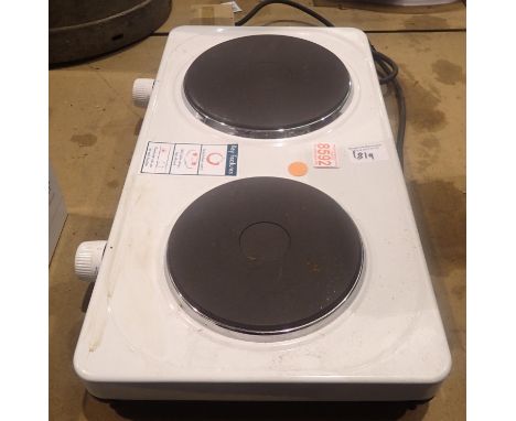 Russell Hobbs enamel electric hob, 50 x 25 cm. Not available for in-house P&P, contact Paul O'Hea at Mailboxes on 01925 65913