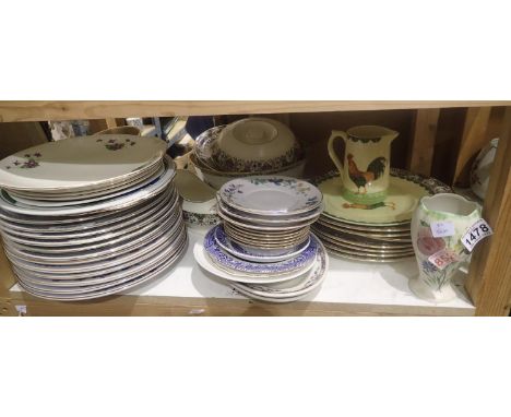 Shelf of mixed ceramics including Radford. Not available for in-house P&amp;P, contact Paul O'Hea at Mailboxes on 01925 65913