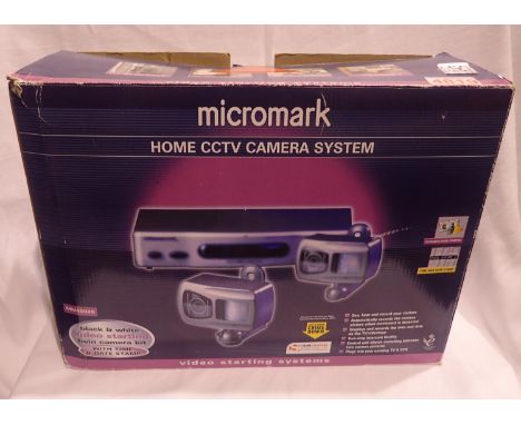 Micro Mark home CCTV camera system. Not available for in-house P&amp;P, contact Paul O'Hea at Mailboxes on 01925 659133 