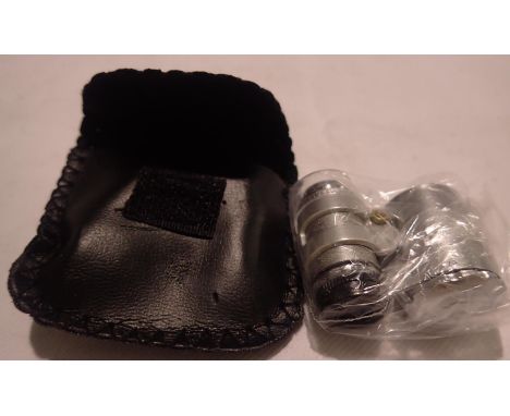 Old new stock 60x magnification jewellery/currency detaching folding loupe with LED light and storage pouch. Boxed 30 x 21 fo