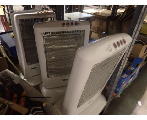 Three electric heaters. Not available for in-house P&P, contact Paul O'Hea at Mailboxes on 01925 659133Condition Report: All 