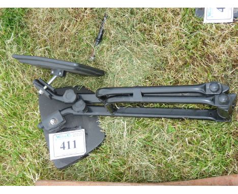A pair of adjustable tractor wing mirrors.