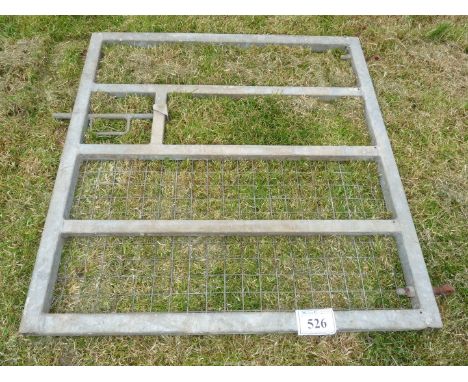 Galvanised gate, 46'' x 46'' with mesh to base.