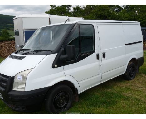 Ford Transit Van, model Euro4, 2198 cc diesel, reg no. LC09 ZWD, first reg'd 21/07/2009, MOT'd til 31/05/2025, (V5 present). 
