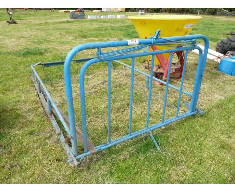 A bale collector sledge.