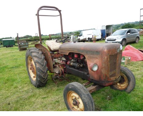 David Brown 850 tractor reg no. WCJ 673, with swinging draw bar and roll frame, first reg'd 27/06/1960, (V5 present),