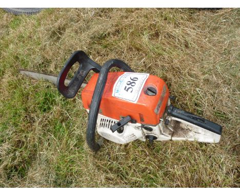Petrol Chainsaw with chain brake, 18" cutter bar (starter housing loose).
