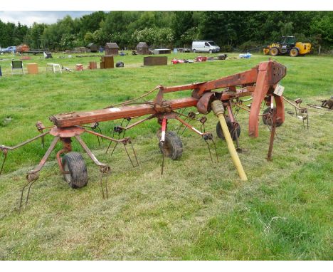Fella TH520 Hay Tedder, 5 m. wide approx, three point linkage.