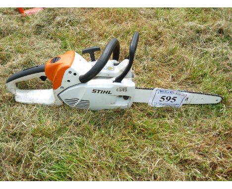 Stihl MS 151C pruning Chainsaw, 10" approx cutter bar, has chain brake, runs and cuts.
