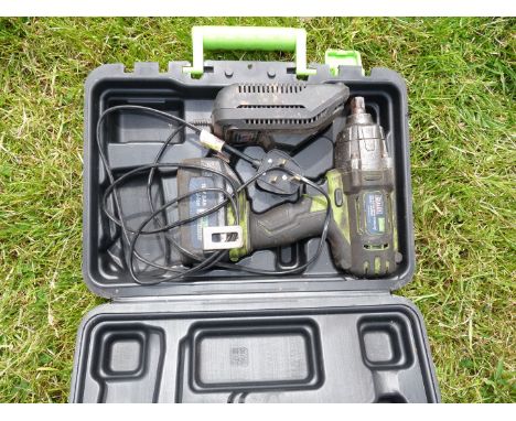 Cased Sealey 190 cordless impact Wrench with charger.
