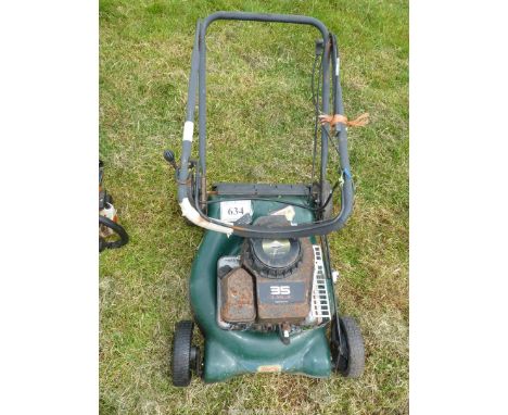 Webb rotary self-driven Mower with Briggs & Stratton 35 Classic engine, engine turns but stiff.