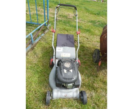 A Wolf GT 20SP petrol rotary mower, and grass collector (good compression).