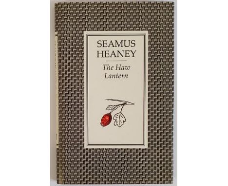 The Haw Lantern, S Heaney 1987,HB/DJ, First, inscription on ffep 