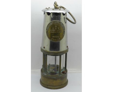 An Eccles Type 6 miner?s safety lamp 