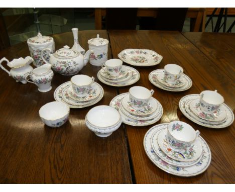 Aynsley tea service to include 2 storage jars 