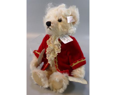 Modern Steiff teddy bear, 'Mozart', 28cm approx.  in original box.   (B.P. 21% + VAT) 