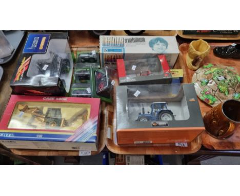 Two trays of boxed diecast model tractors, to include: Universal Hobbies, A Traktor Svalnikem, Ertl etc. (2) (B.P. 21% + VAT)