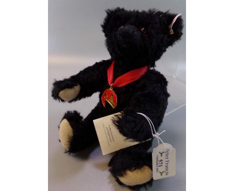 Modern Steiff Mourning Teddy Bear 'Titanic'.   (B.P. 21% + VAT) 