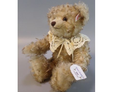 Modern Steiff 'The Seamstress' bear, brown tipped, 27cm approx.  Ltd Edition of 2006 pieces, in original box.  (B.P. 21% + VA