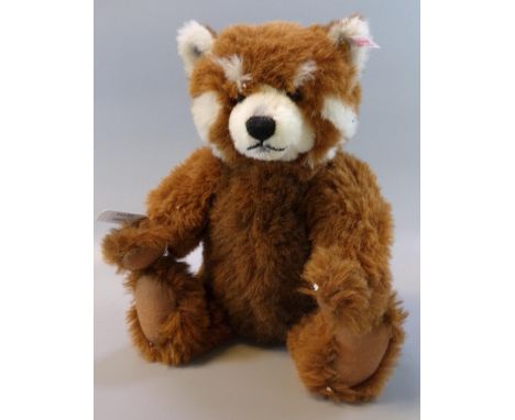 Modern Steiff growling red panda 'Ted' Ltd Edition bear.   (B.P. 21% + VAT) 