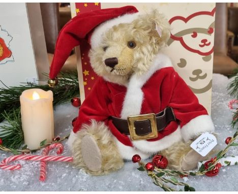 Modern Steiff Christmas teddy bear, light blond, 30cm approx.   (B.P. 21% + VAT) 