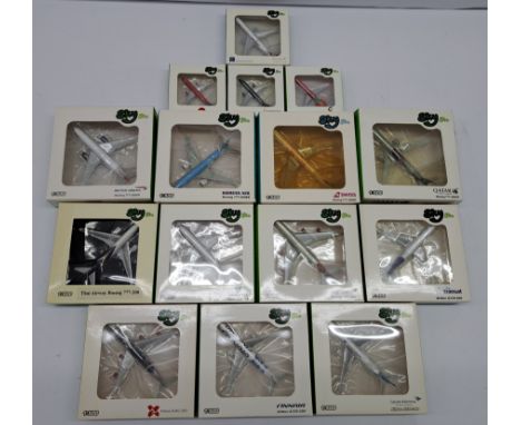 Sky 500, a boxed 1:500 scale commercial aircraft group, to include; 0740KA - Boeing 777-200ER 'Korean Air', 0719AS - Airbus A