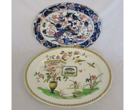 Large 'Birth Place of Burns' meat dish by F & R Kyle Rd No 8469 & one other