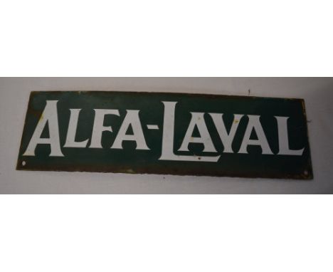 Alfa-Laval enamel sign