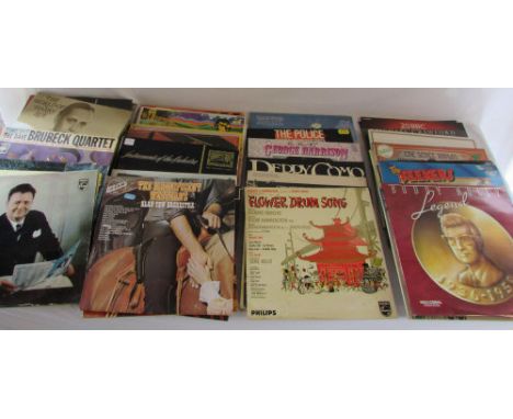 Approx 58 33 rpm LPs inc Abba, The Rolling Stones & Spandau Ballet
