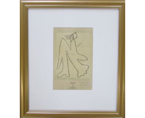 Picasso print 'Femme en pied' 41 cm x 46 cm