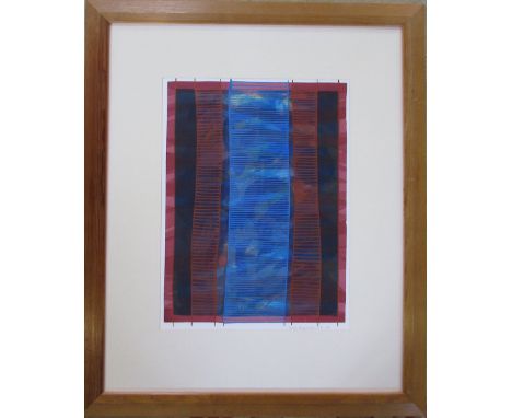 Anita Ford abstract 'Requiscience 48' print signed in pencil 58 cm x 70 cm