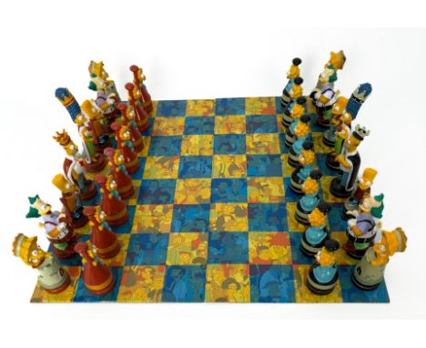 An official The Simpsons Chess Set by Cardinal, boxed and complete - 1990s.