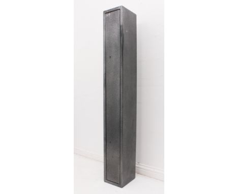 A Boxx three-gun cabinet - twin locks with sets of keys, ammunition shelf, adjustable barrel rest, six fixing holes, BS 7558-