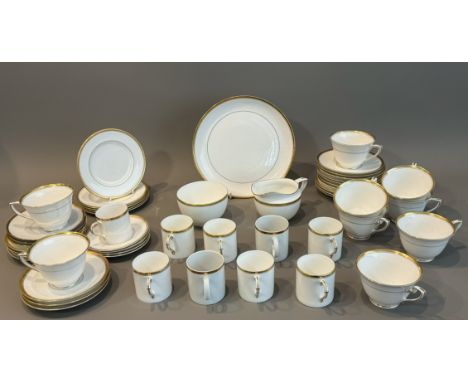 A Royal Doulton 'Viceroy' pattern part tea and coffee service - comprising a milk jug; sugar bowl; sandwich plate; 9 x tea cu