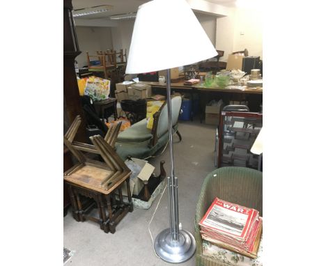 An Art Deco chrome standard lamp  - NO RESERVE