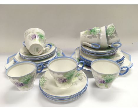 A Shelley tea set in Lilac Time pattern  - NO RESERVE