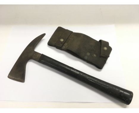 A vintage fireman's axe.