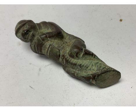 A small bronze monkey amulet  - NO RESERVE