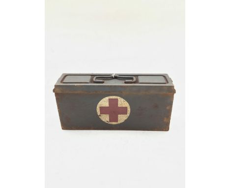 WW2 German MG 34\42 Ammo Tin used as first aid box.