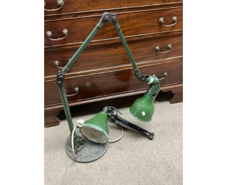 A 1930s Mel-Elek machinists work top light together with a wall mountable version ( not Met-Elek).