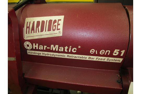 12 Hardinge Har Matic Hydrodynamic Retractable Bar Feeder And