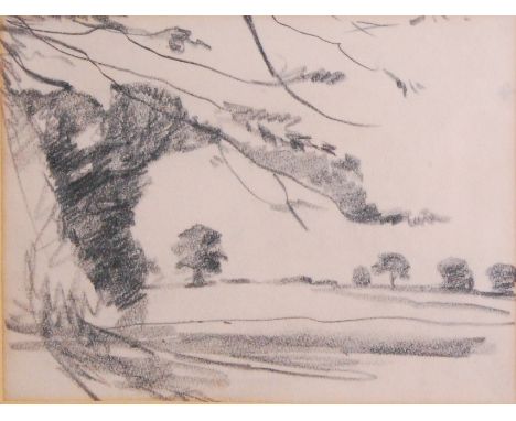 Harry Becker (1865-1928) - Landscape scene, pencil, 17 x 22.5cmCondition report: Light browning all over.  Otherwise no appar