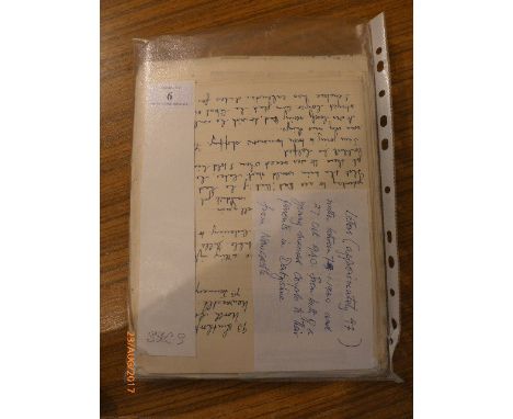 LETTERSApproximately 97 manuscript letters written between 7th Jan 1940 and 27th October 1940 from both of a young married co