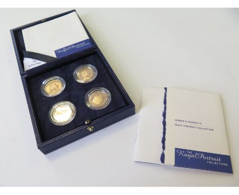Sovereigns (4) the four coin "Gold Portrait set" with dates 1968, 1981, 1987 & 2001. Unc/FDC boxed with certificate