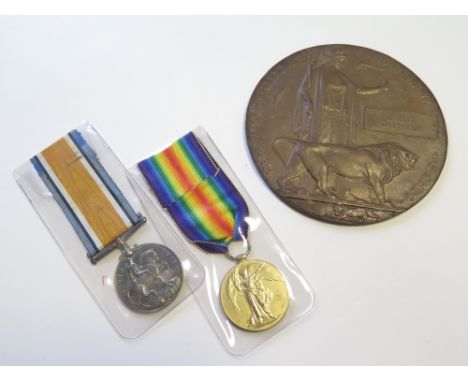 BWM & Victory medals with Memorial plaque to G/21311 Pte Walter Mathures Royal Fusiliers K in A 14-11-1916 buried Ancre Briti