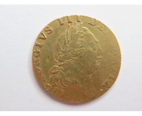 Guinea 1788 VG, dig to left of portrait.