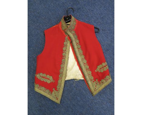 British or Indian Officers mess dress under jacket, superb gilt embroidery