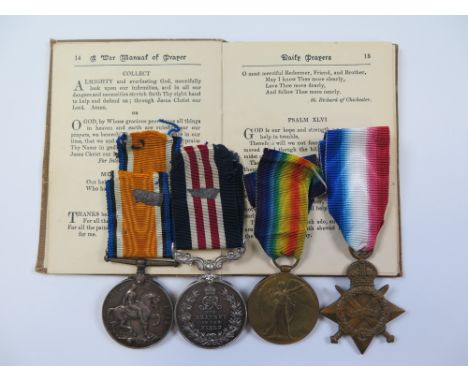 Norfolks Military Medal group - MM GV (15650 L.Cpl J Grimes 9/Norfolk R), 1915 Star Trio (15650 Pte (Cpl) J Grimes Norfolk Re